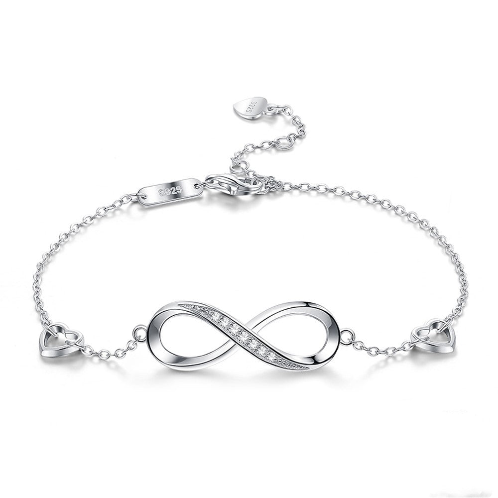 Sterling Silver  8 Bracelet Bracelet Female Silver Jewelry - Cavicinno