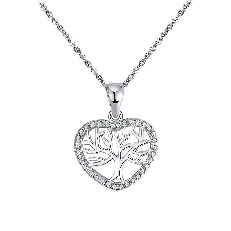 Silver Plated Wishing Tree Necklace For Women - Cavicinno